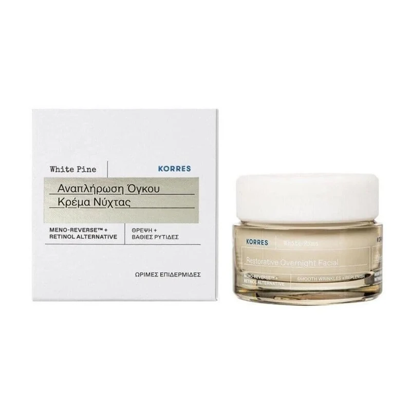 Korres White Pine Restorative Overnight Crema Facial 40ml