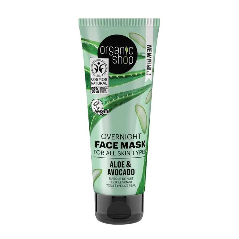 Organic Shop Aloe Mascarilla Facial Overnight 75ml