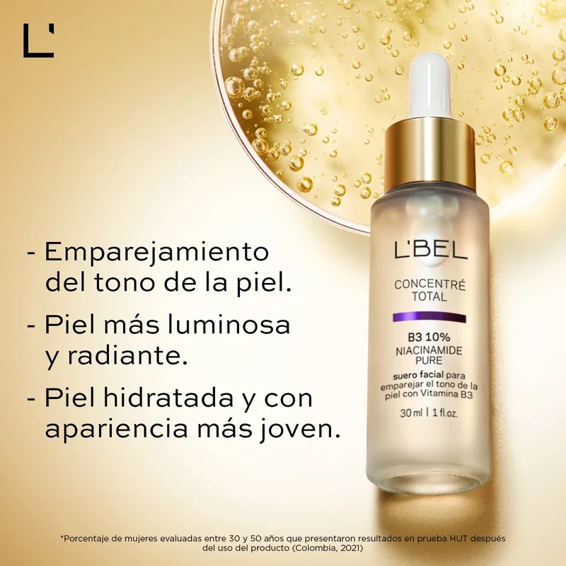 Concentré Suero Facial Antimanchas 10% Niacinamida Pura L'bel