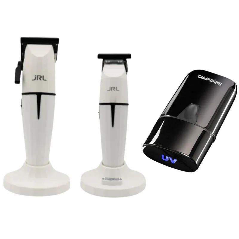 Combo Clipper y Trimmer JRL Onyx + UV Foil Shaver