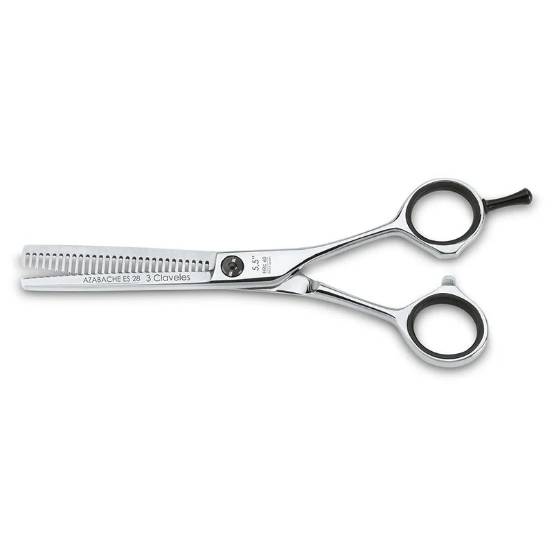 Tijera de Corte Azabache Entresacar 28 5.5" E 3Claveles