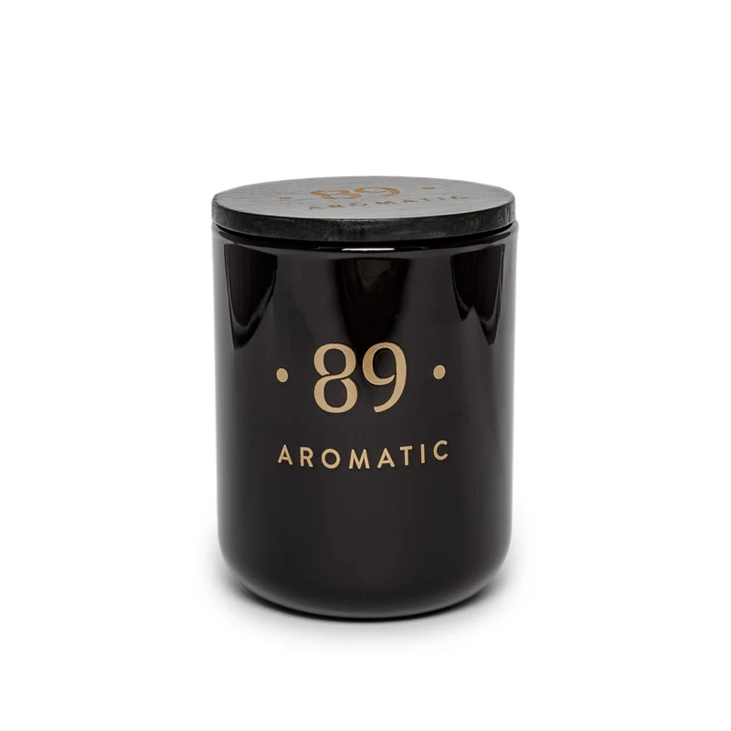 AROMATIC 89 Palm Wax Candle (in a glass container), Dore