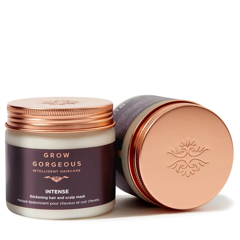 GROW GORGEOUS Intense Thickening Hair & Scalp Mask - Intensive mask for hair volume, 200 ml