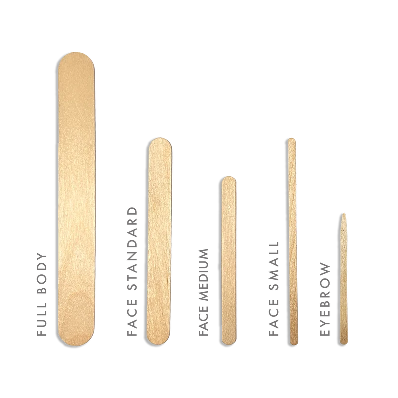 Italwax Wooden Spatulas for Waxing, Full Body, 200x24x1.6 mm, 60 pcs. (D000217)