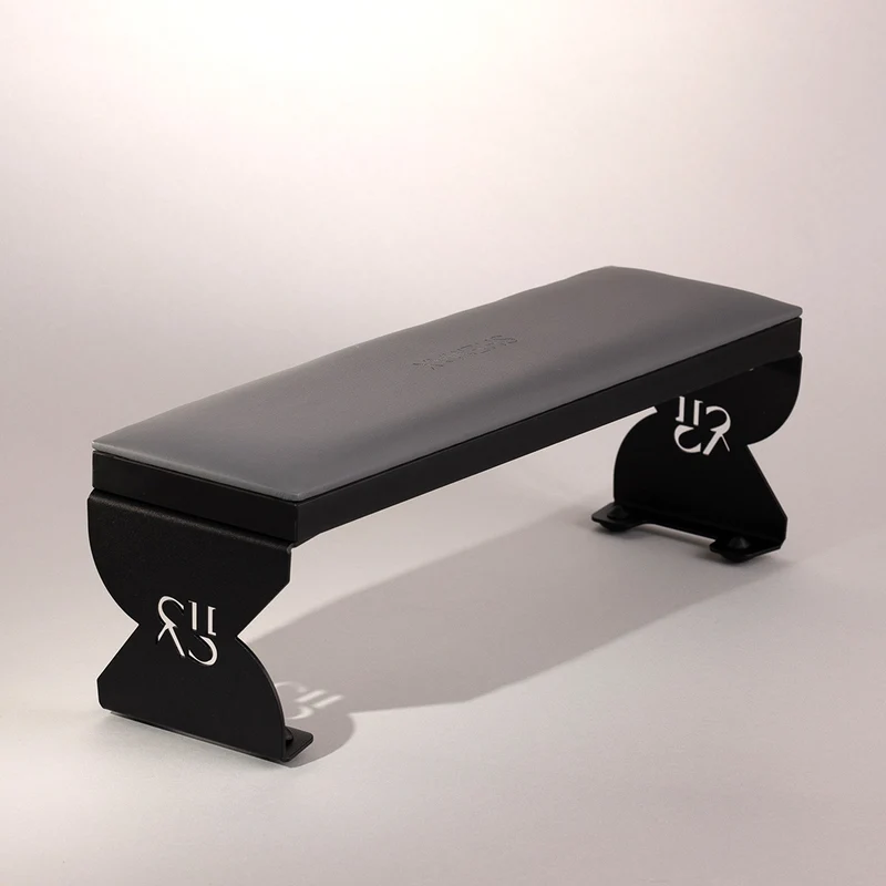 SHEMAX Armrest, gray with black legs