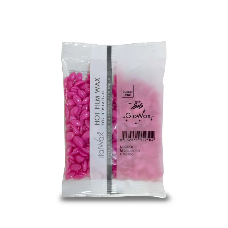 ItalWax SOLO GloWax Film Wax, CHERRY PINK 100 g