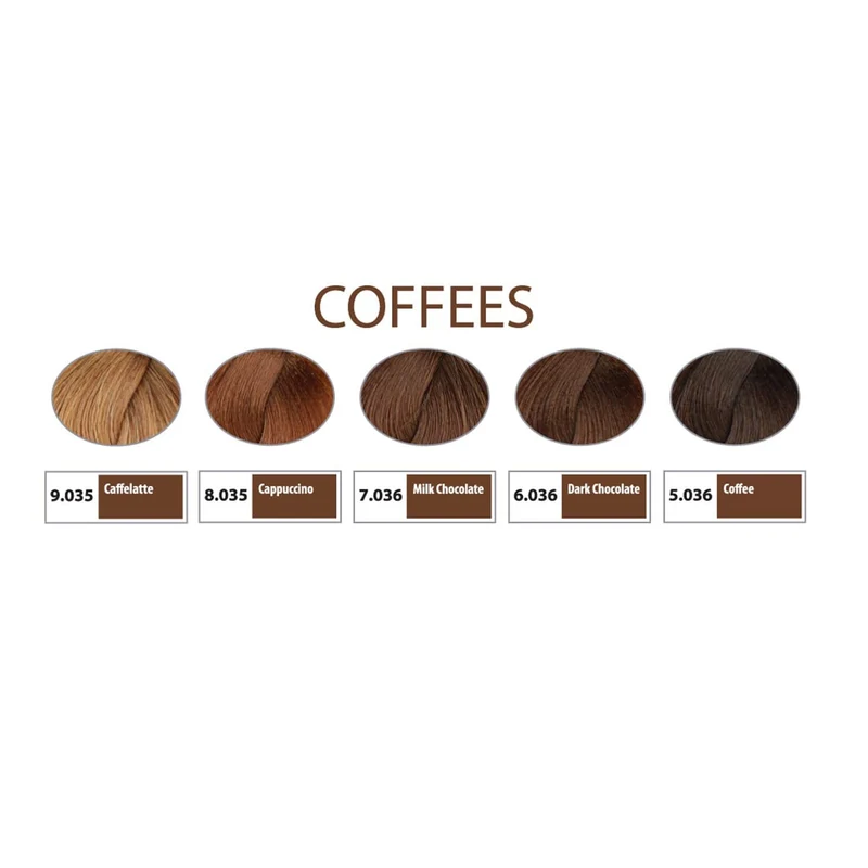 REF Permanent Hair Color, Coffees