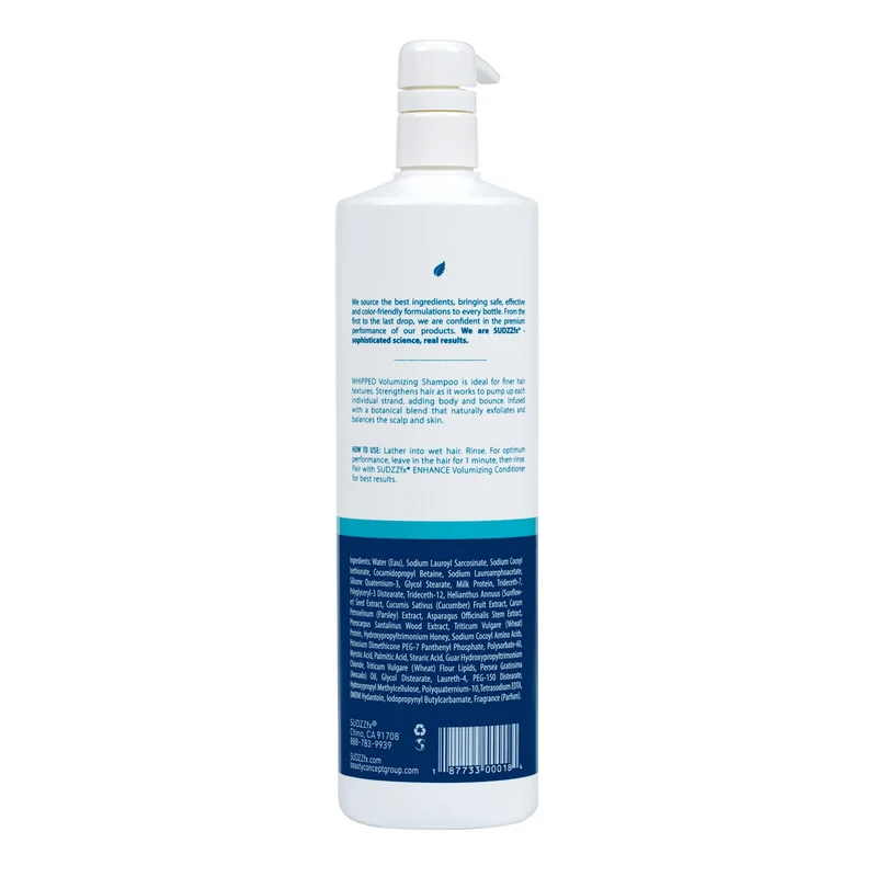 Sudzz Whipped Crème & Honey Volumizing Shampoo