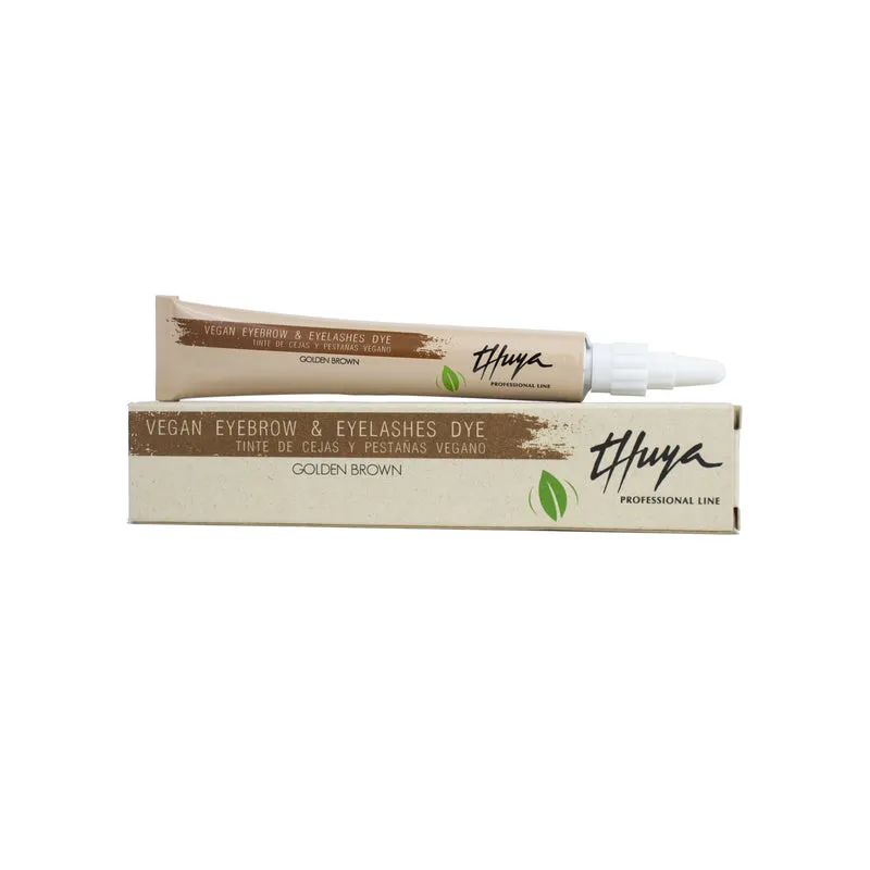 THUYA VEGAN Eyebrow and Eyelash Tint, Golden Brown, 14 ml