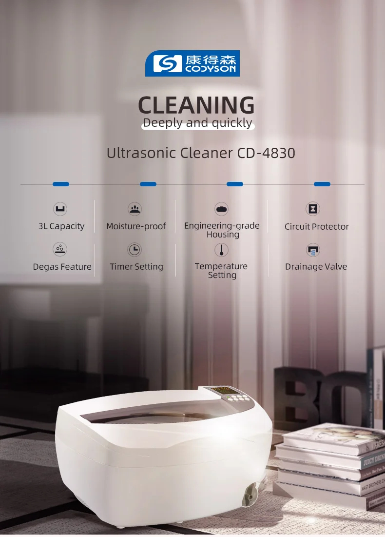 Codyson CD-4830 3L Ultrasonic Bath with Heating Function