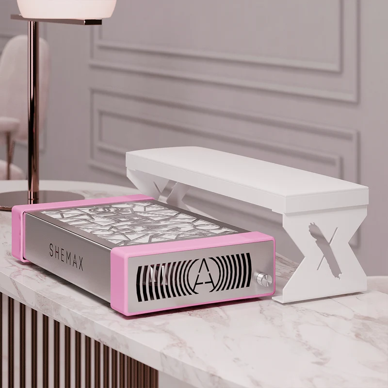 SheMax Style PRO Pastel Pink Professional Manicure Dust Collector
