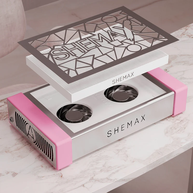 SheMax Style PRO Pastel Pink Professional Manicure Dust Collector
