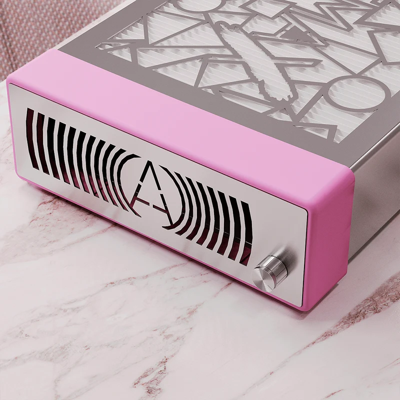 SheMax Style PRO Pastel Pink Professional Manicure Dust Collector