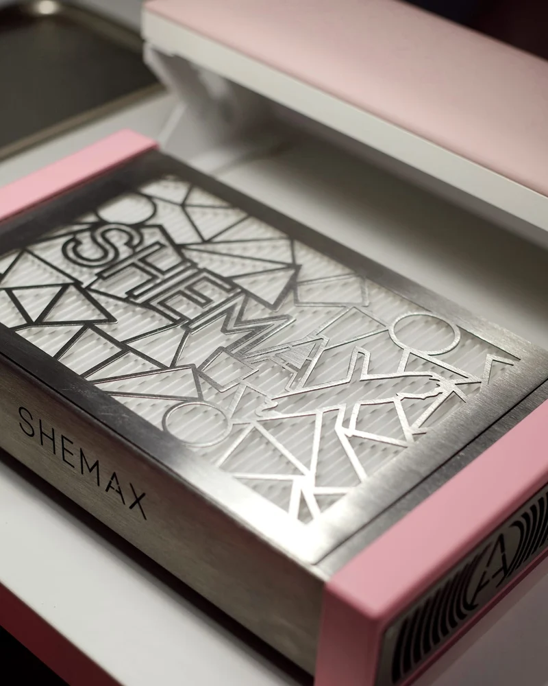 SheMax Style PRO Pastel Pink Professional Manicure Dust Collector