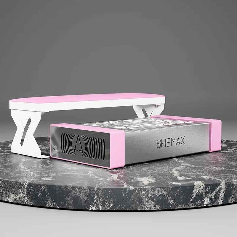SheMax Style PRO Pastel Pink Professional Manicure Dust Collector