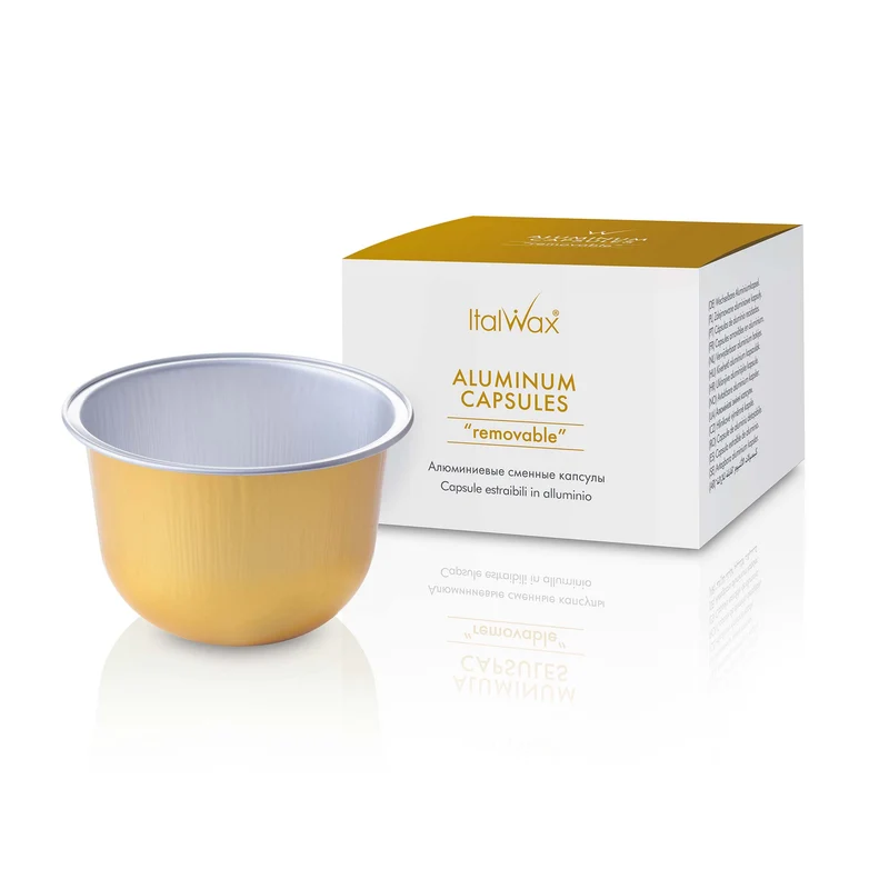 Italwax Glowax Aluminum Capsule Refills, 5 pcs.