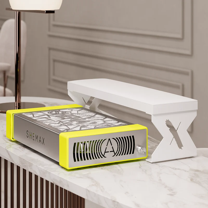SheMax Style PRO Lime/Yellow Professional Manicure Dust Collector