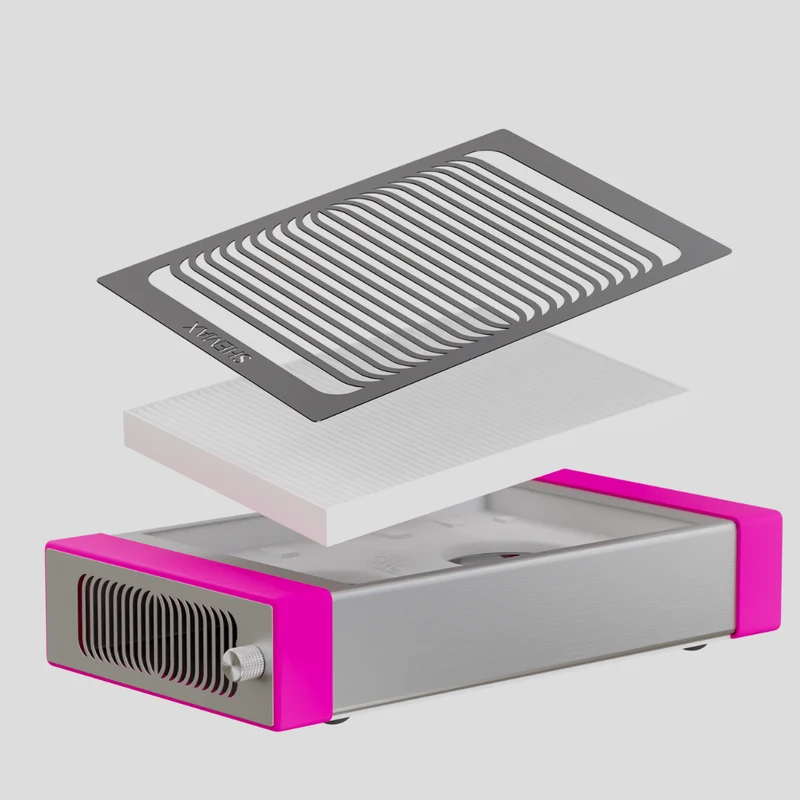 SheMax Style PRO Pink Professional Manicure Dust Collector