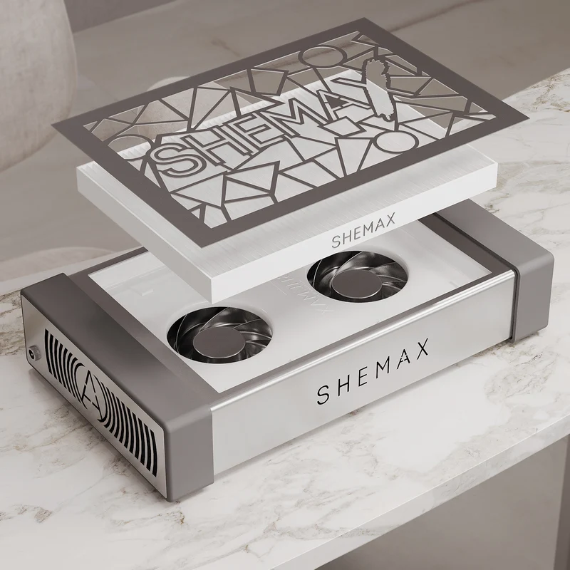 SheMax Style PRO Gray Professional Manicure Dust Collector