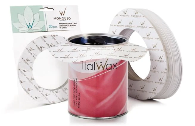 ItalWax Paper Rings for Wax Beads, 20 pcs.
