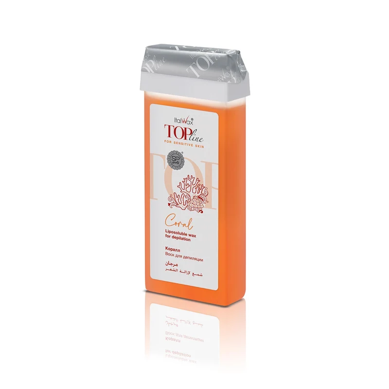 ItalWax TOPline Hair Removal Wax Cartridge - CORAL 100 ml
