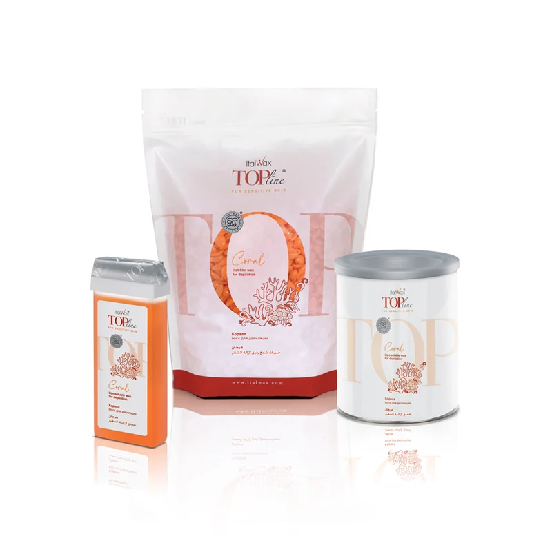 ItalWax TOPline Hair Removal Wax Cartridge - CORAL 100 ml
