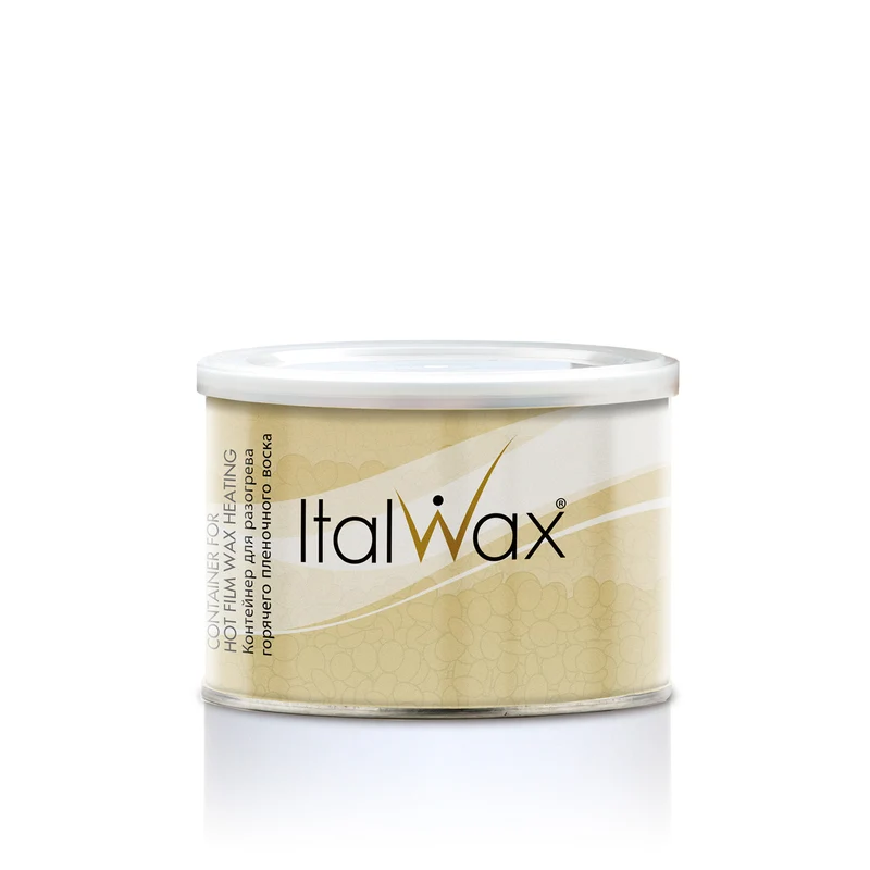 ItalWax Empty metal container for melting wax, 400 ml, with a plastic lid