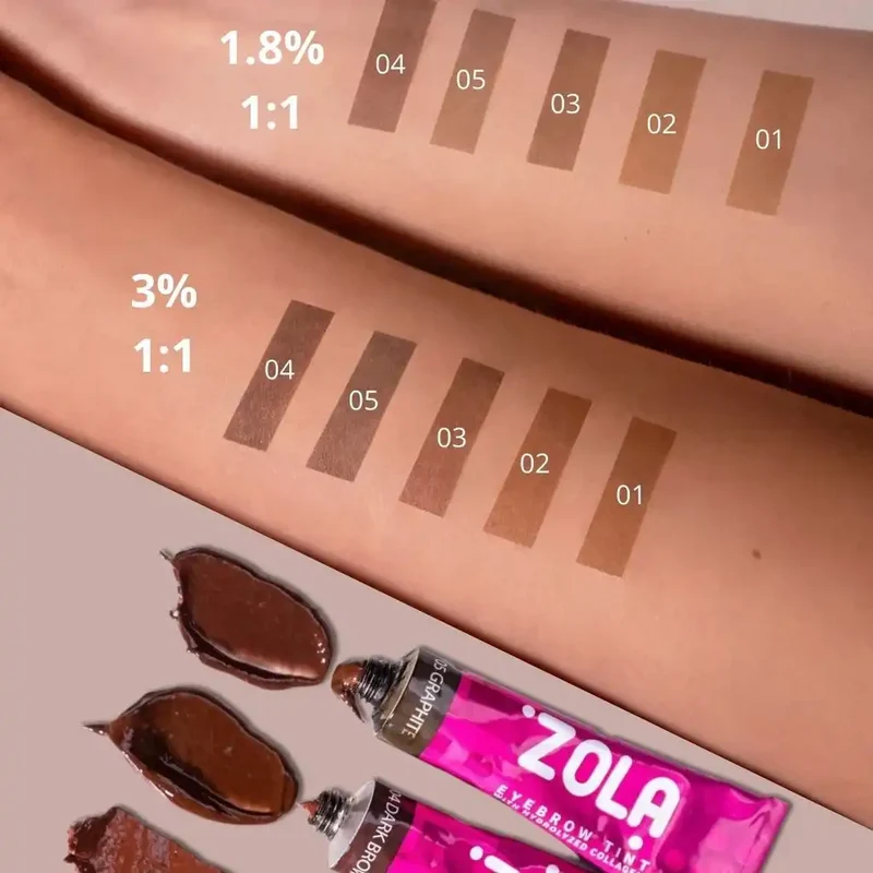 ZOLA Eyelash Tint with Collagen, Set, 5x5ml