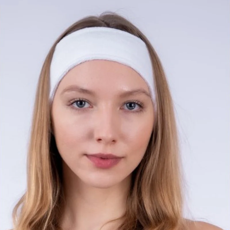 PW Terry Hair Band, White, 1 piece