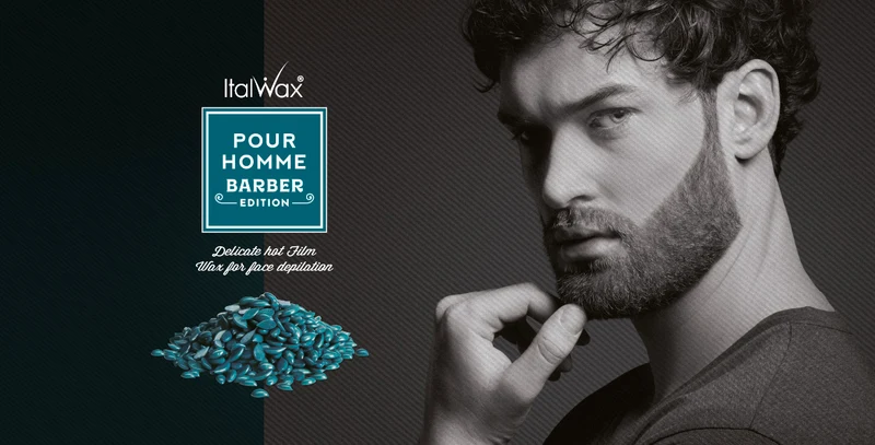 ItalWax Pour Homme [BARBER EDITION] Film Wax for Men, 100 g
