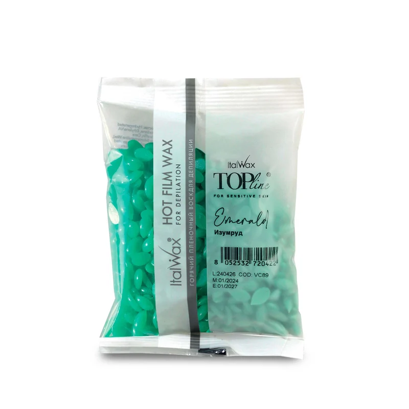 ItalWax TOPline Hot Film Wax Granules - EMERALD 100 g