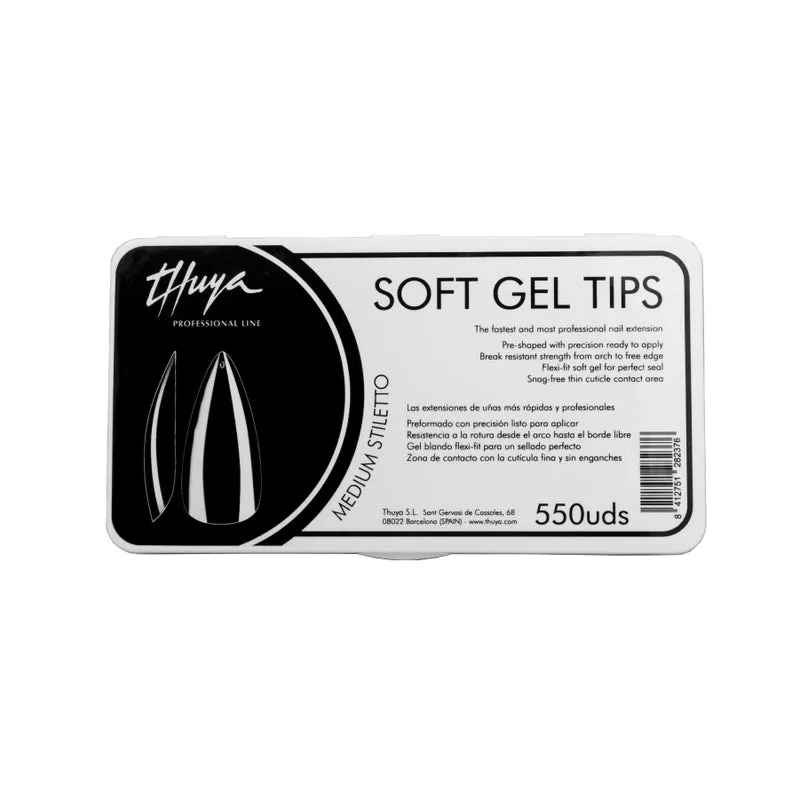 THUYA Gel Tips - Medium Stiletto, 550 pcs.