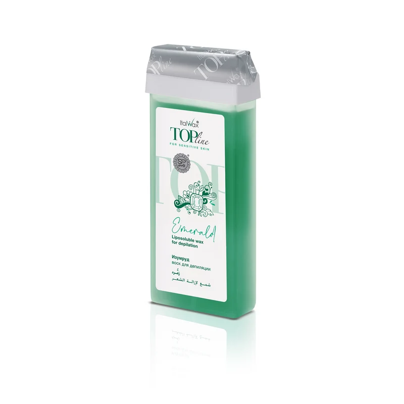 ItalWax TOPline Hair Removal Wax Cartridge - EMERALD 100 ml