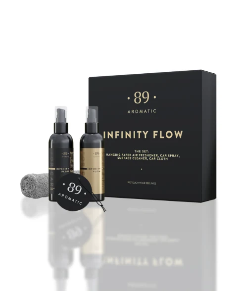 AROMATIC 89 Car Care Set, Infinity Flow (Oriental-Floral Scent)