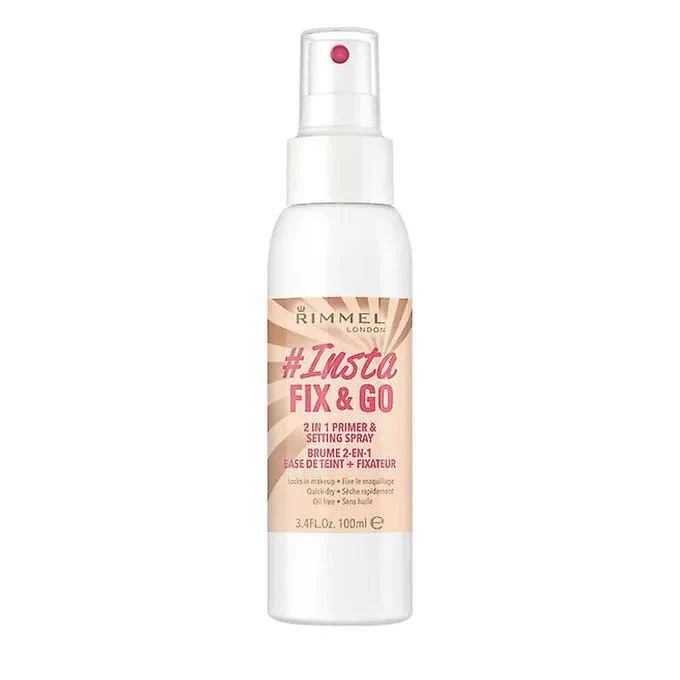 Rimmel London Lasting Finish Fix y Go 2 In 1 Primer and Setting Spray 100