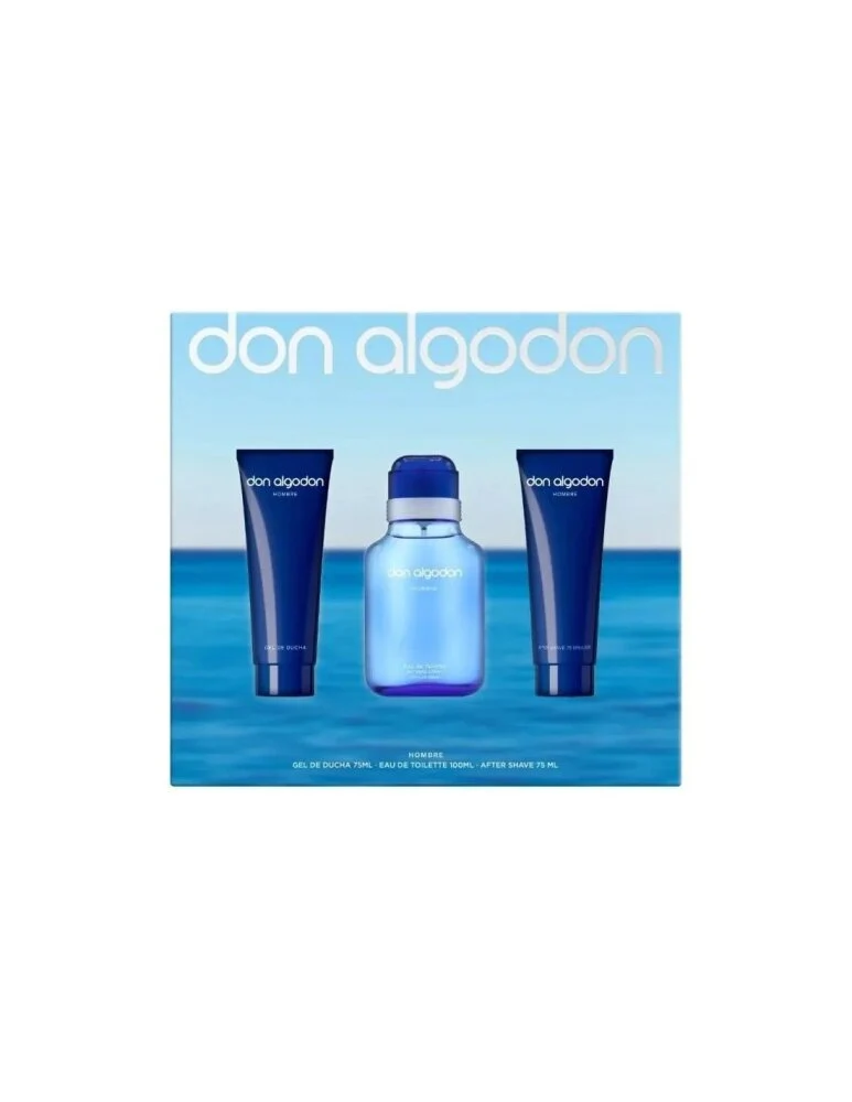 Don Algodón para Hombre Eau de Toilette Spray 100ml Set 3 Pieces