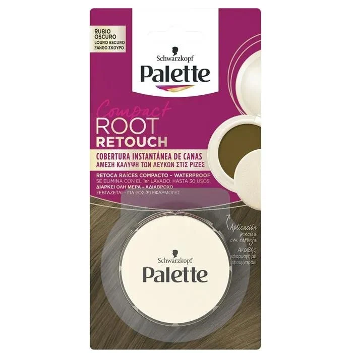 Schwarzkopf Palette Compact Root Retouch Retoca Raices Rubio Oscuro