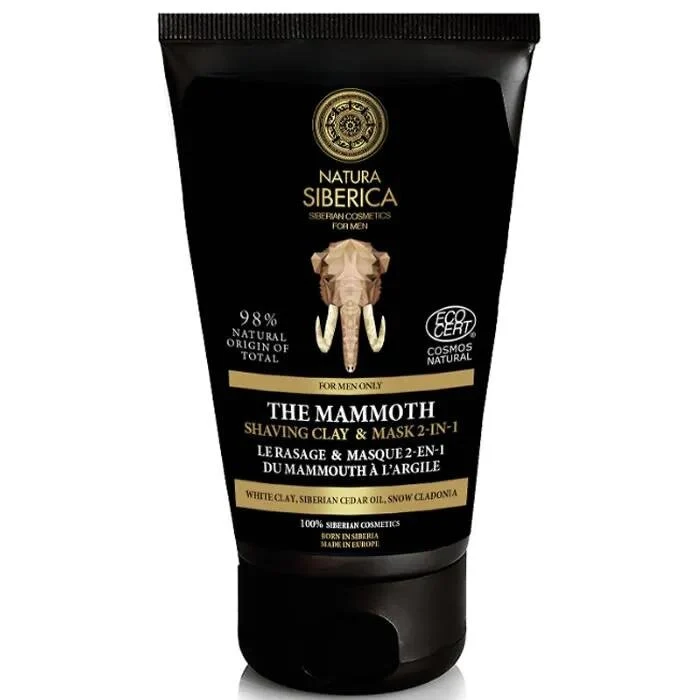 Natura El Mamut Arcilla Afeitado 2 En 1 Jabon y Mascarilla 150ml