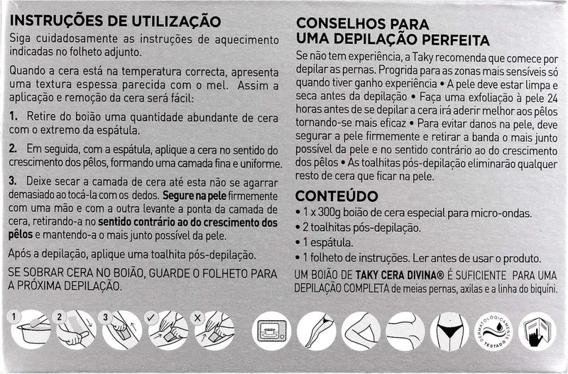 TAKY cera depilatoria corporal con carbón activado tarro 300 gr