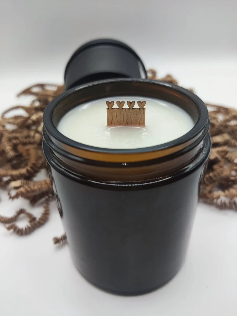 MECHAS DE MADERA CON CORAZONCITOS