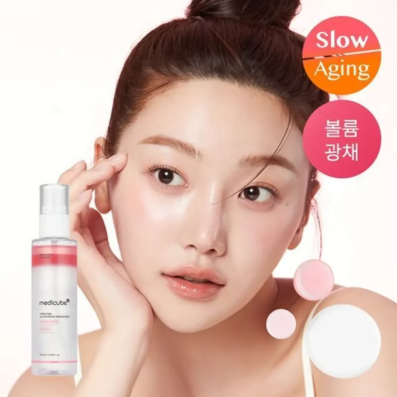 Medicube – PDRN Pink Glutathione Serum Mist | Bruma Iluminadora & Reparadora · Antioxidante 100ml
