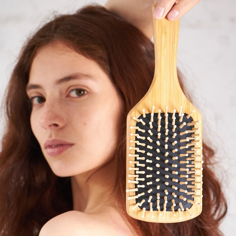 Cepillo para Cabello L Anti Frizz en Bambú