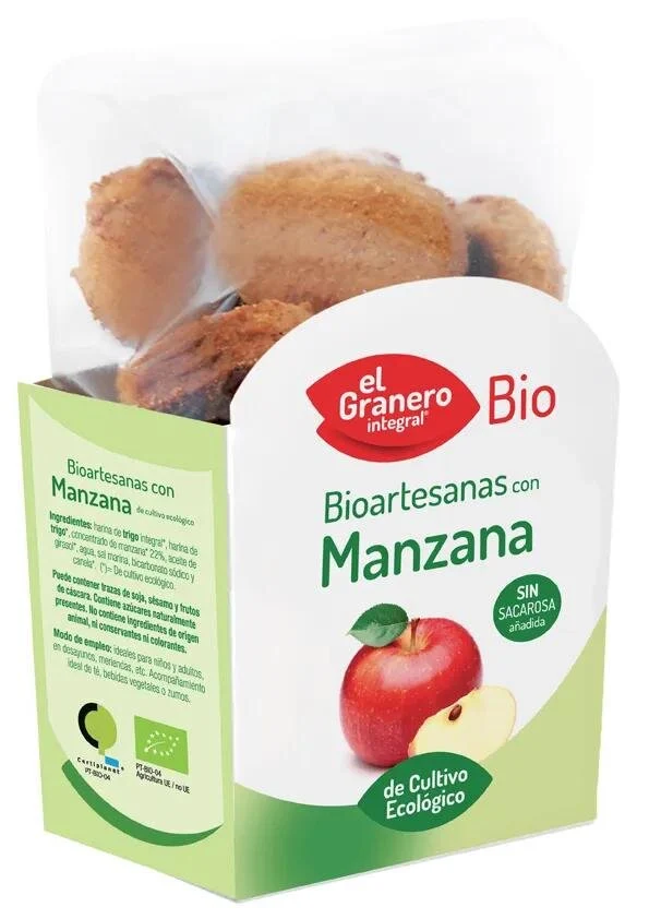 Granero Galletas Artesanas Con Manzana Bio 250g