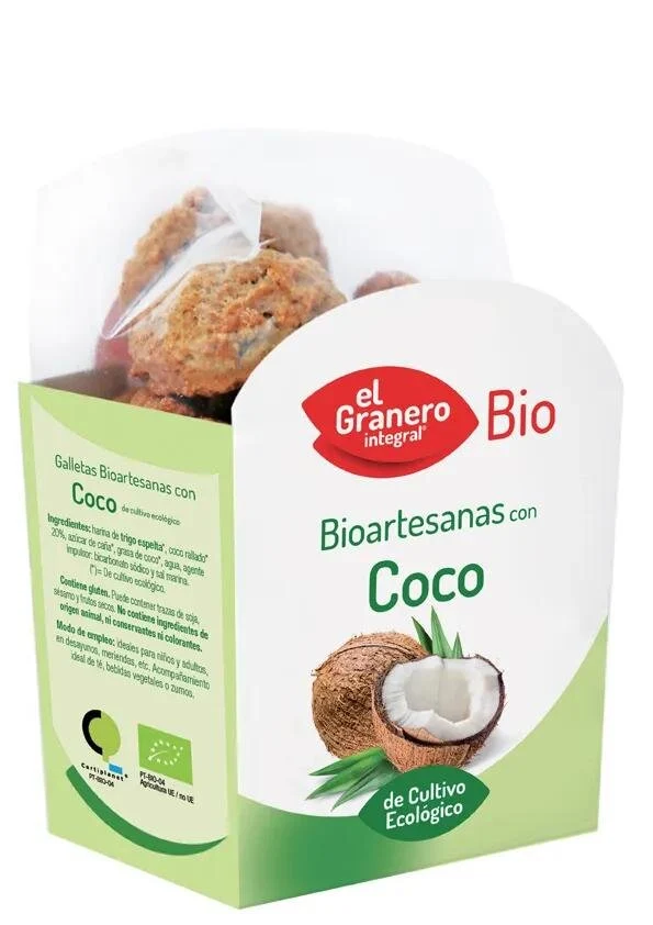 Granero Galletas Artesanas Con Coco Bio 220g