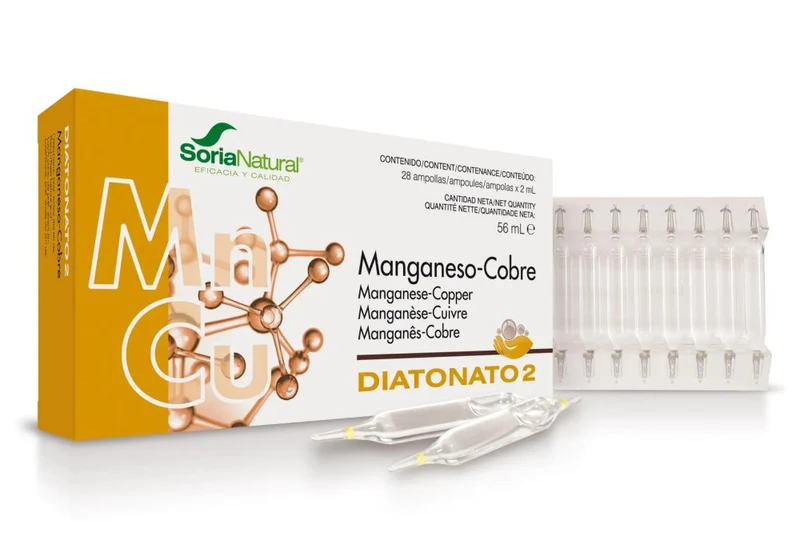 Soria Diatonato 2 Mangan-Cobre 28 Ampollas X 2ml