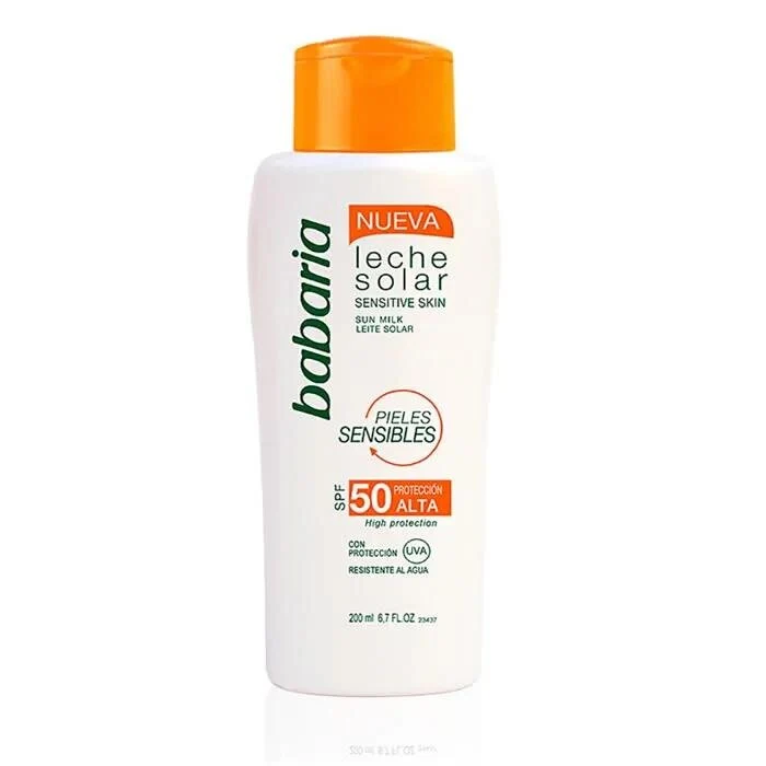Babaria Leche Solar Protectora Piel Sensible Spf50 200ml