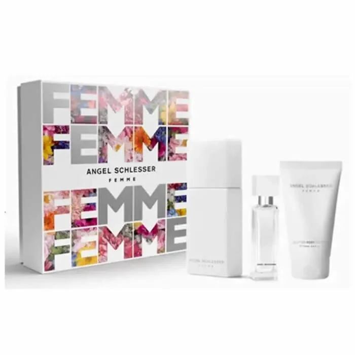 Angel Schlesser Femme Eau De Toilette Spray 100ml Set 3 Piezas