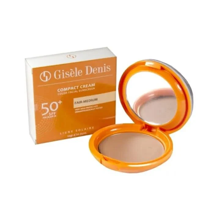Gisèle Denis Protector Solar Facial Compacto Crema Spf50+ Tono Claro-Medio 10g