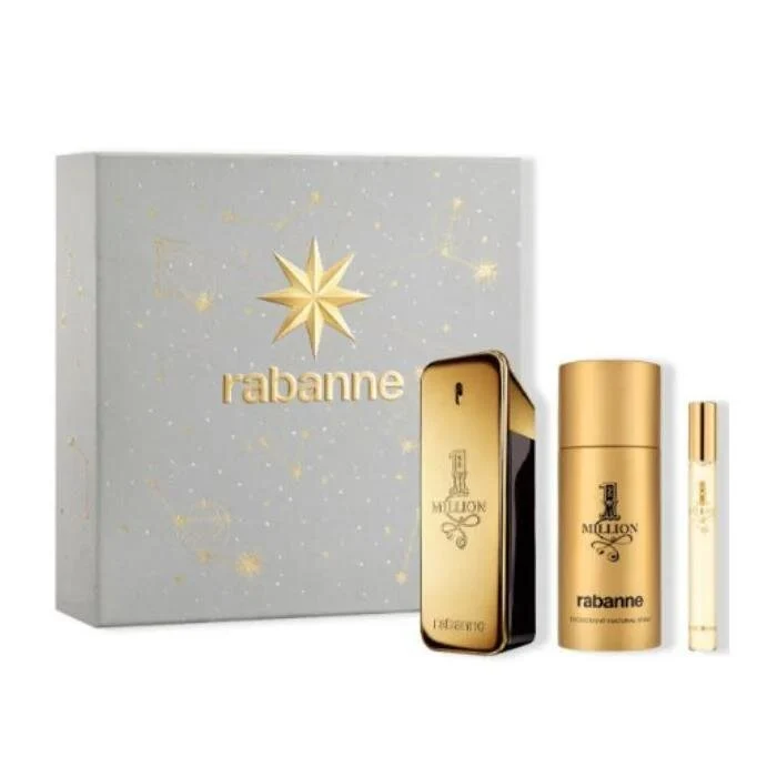 Rabanne 1 Million Eau De Toilette Spray 100ml Set 3 Piezas