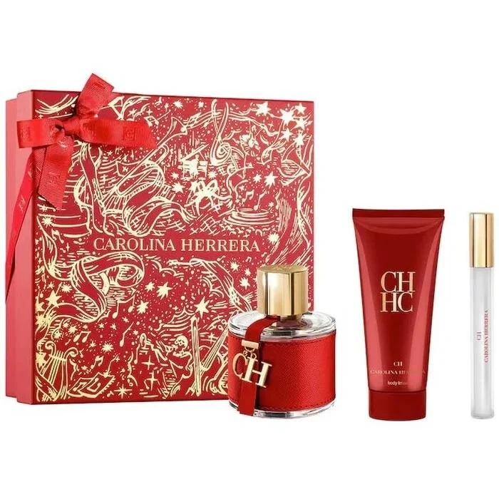 Carolina Herrera Ch Eau De Toilette Spray 100ml Set 3 Piezas